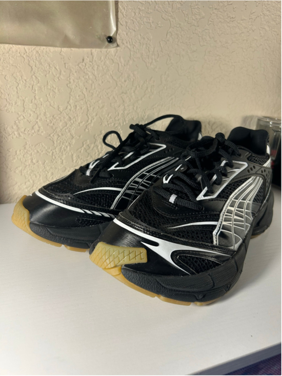 Puma Shoes - Women's Puma Velophasis Sneakers Black Silver Size 9